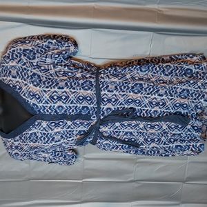 Bluet Short Sleeved dress with removable tie belt